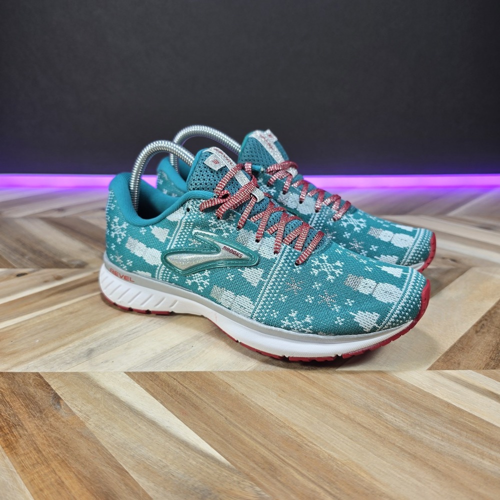 Brooks Revel 3 Women's 7.5 Run Merry Christmas Green 1203021B308 Running